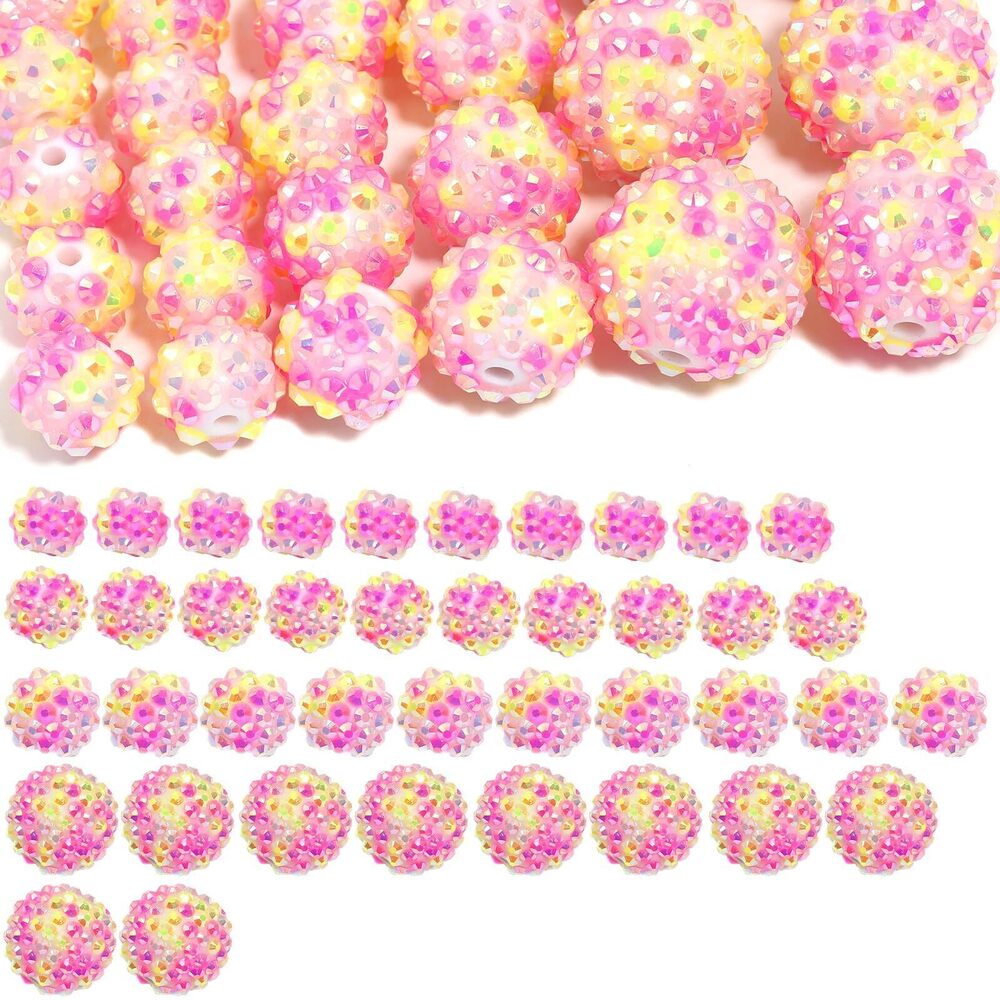 7405 Bracelet Beads Keychain Making Kit,DIY Beadable Focal Beads